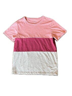 Kids Cat & Jack Tri-Color Short Sleeve T-Shirt, Size L (10/12)